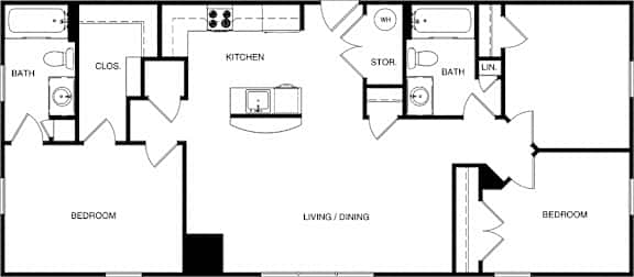 Merritt Station 3 Bedroom Chesapeake Floor Plan