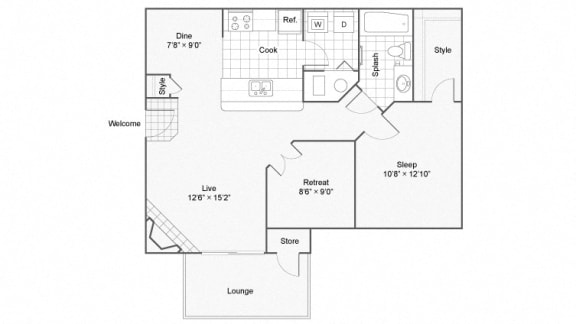 Den Donnelly Floor Plan at The Township, Kansas City, Missouri