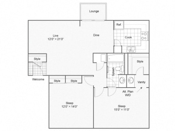 Rockhurst Floor Plan at The Township, Kansas City, MO, 64155
