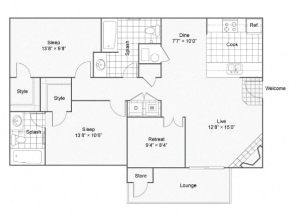 Den McPherson Floor Plan at The Township, Missouri, 64155