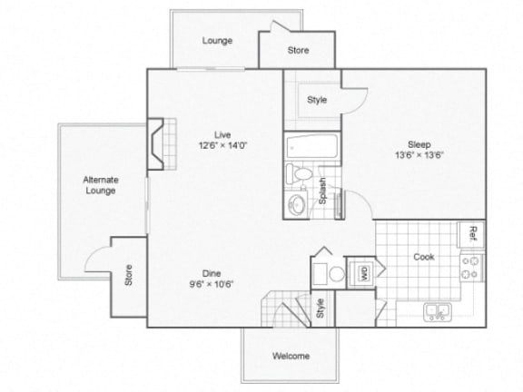 Manhattan Floor Plan at The Township, Kansas City, MO, 64155