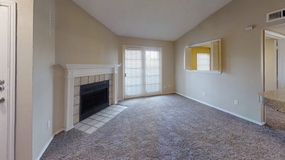 Living Room at Timberglen Apartments, Texas