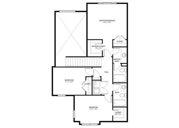 Timberline floor plan second floor