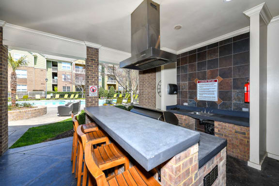 Outdoor Entertainment at Alden Place at South Square Apartments, Durham, NC 27707