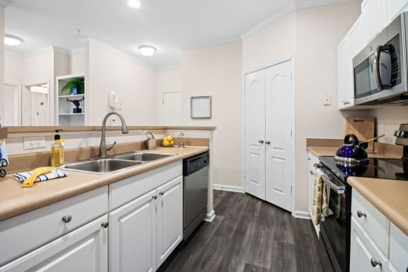 Kitchen gallery area at Alden Place at South Square, North Carolina, 27707