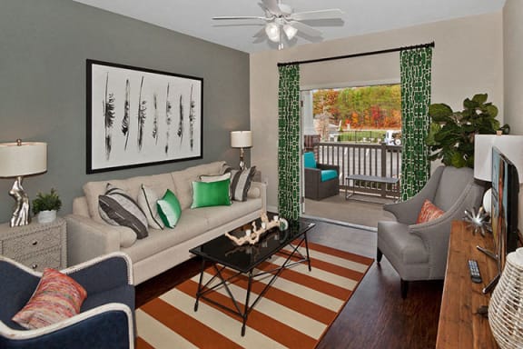 Resort Style Living Rooms at Ansley at Roberts Lake, Arden, NC, 28704