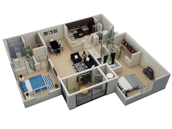 Palmet to Dunes Floor Plan at Courtney Bend, Hardeeville, South Carolina