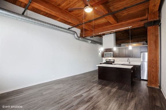 White interior at Carriage House Lofts, Illinois