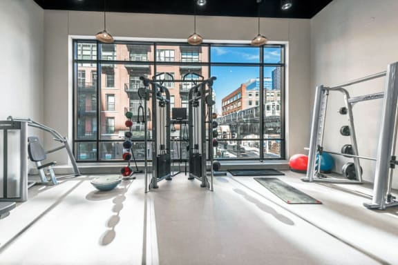 24 hour fitness center | River North Park Apartments in Chicago, IL