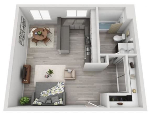 Suite Floor Plan | Candlewood North Apartments Northridge CA