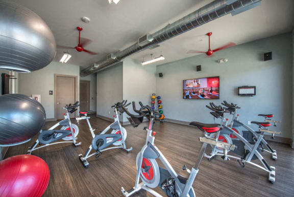 interactive workout room | South Side Flats Apartments in Dallas, TX