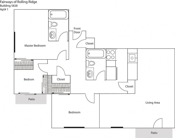Fairways 5828 1 Floor Plan at Cincinnati Premier Living*, Cincinnati, OH
