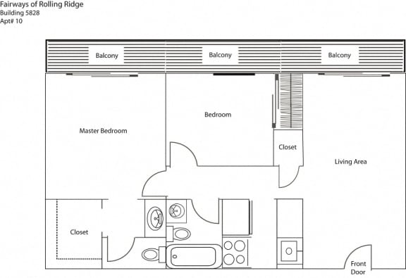 Fairways 5828 10 Floor Plan at Cincinnati Premier Living*, Cincinnati, OH, 45213