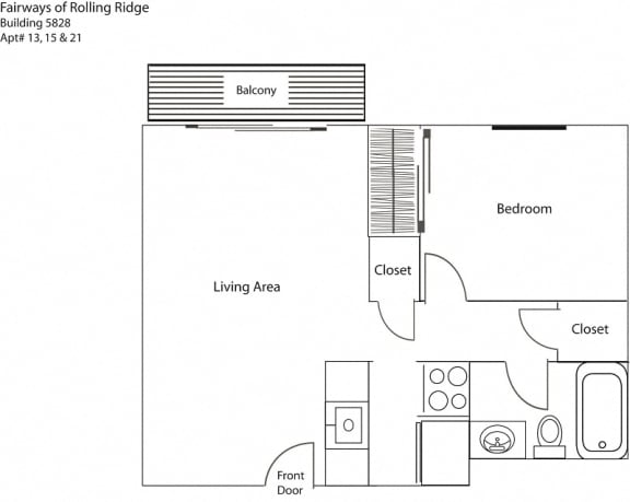 Fairways 5828 13 Floor Plan at Cincinnati Premier Living*, Cincinnati, OH, 45213