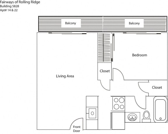 Fairways 5828 14,22 Floor Plan at Cincinnati Premier Living*, Cincinnati, OH