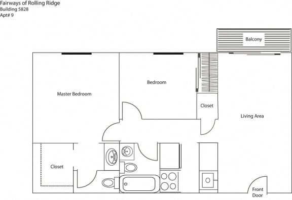 Fairways 5828 9 Floor Plan at Cincinnati Premier Living*, Ohio, 45213