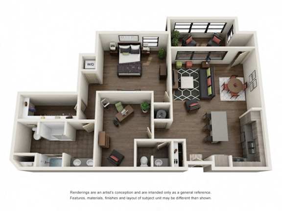 A4 Floor Plan at The Residences at Thornwood, Germantown, TN