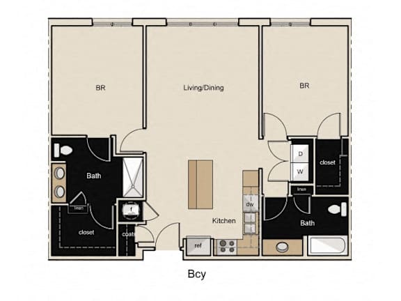 Bcy Floor Plan at The Residences at Thornwood, Germantown