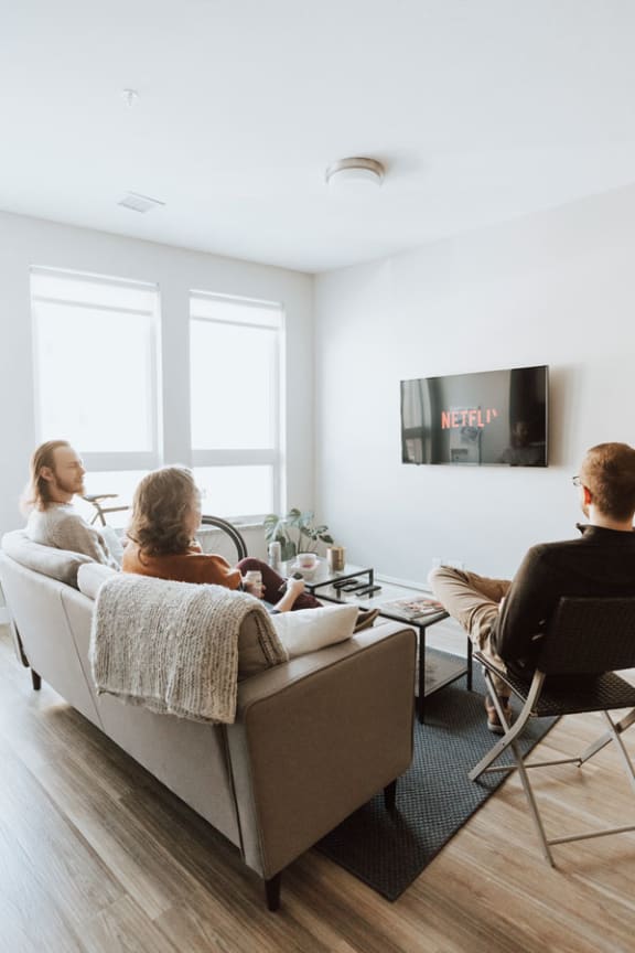 Living Room Interior at RoCo Apartments, Fargo, ND 58102