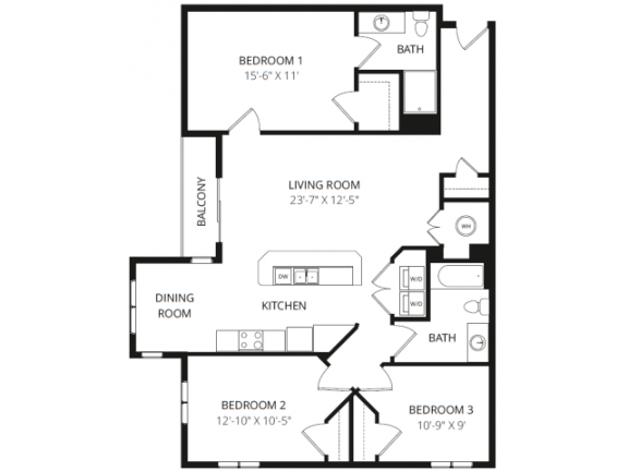 Floor Plan  3X2A
