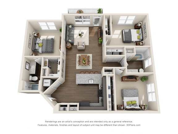 Floor plan at Viridian,San Antonio,Texas
