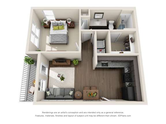 A1p Floor Plan at Viridian, Texas