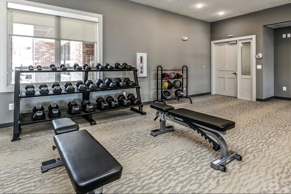 State-of-the-Art Fitness Center at The Apartments at Lux 96 in Papillion, NE