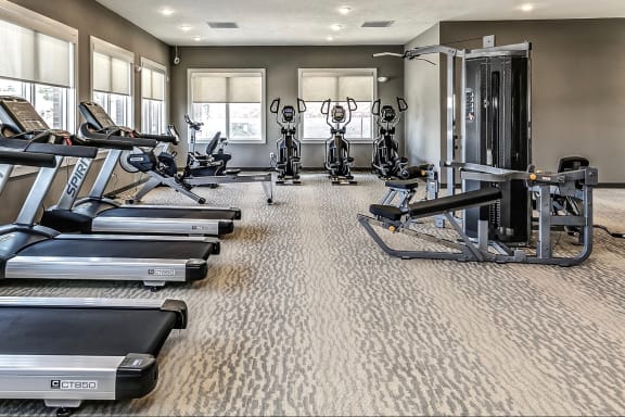State-of-the-Art Fitness Center at The Apartments at Lux 96 in Papillion, NE
