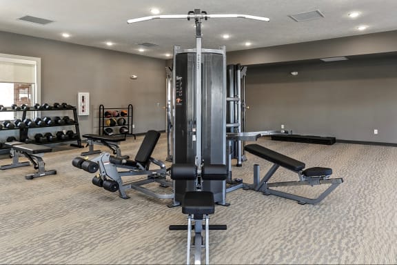 State-of-the-Art Fitness Center at The Apartments at Lux 96 in Papillion, NE