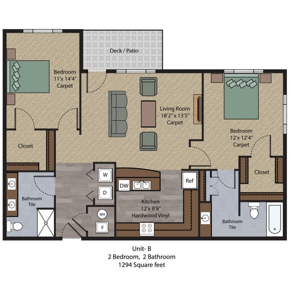 Floor Plans of The Apartments at Lux 96 in Papillion, NE