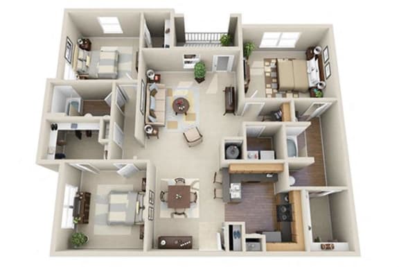 3 Bed 2 Bath  Floor Plan | 1,479 Sq. Ft. at  Carrington at Barker Cypress Cypress TX