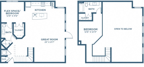 Two Bedroom Floor Plan - B14