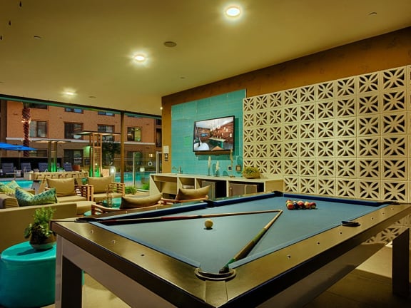 Billiards Table at 56 North, Phoenix, 85054