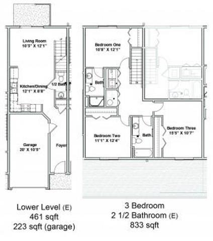 Floor Plan  3 Bedrooms 2.5 Bathrooms