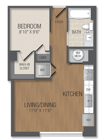 S3 Floor Plan at The Acadia at Metropolitan Park, Virginia, 22202