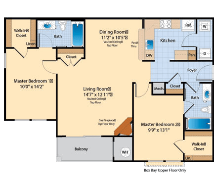 B3 Floor Plan B3 Floor Plan at The Fields of Chantilly, Virginia, 20151