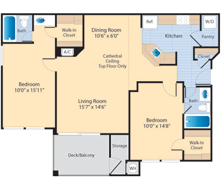 Floor Plan  B3 Floor Plan at The Fields of Manassas, Manassas, VA