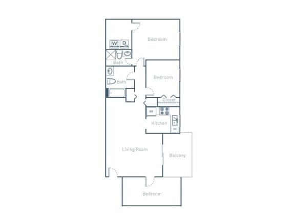 B5D Floor Plan B5D Floor Plan at The Pointe at Midtown, North Carolina
