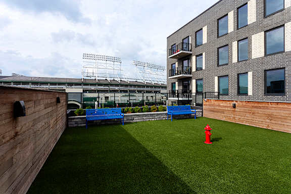 Pet run at Residences at Addison Clark Apartments, Chicago, 60613