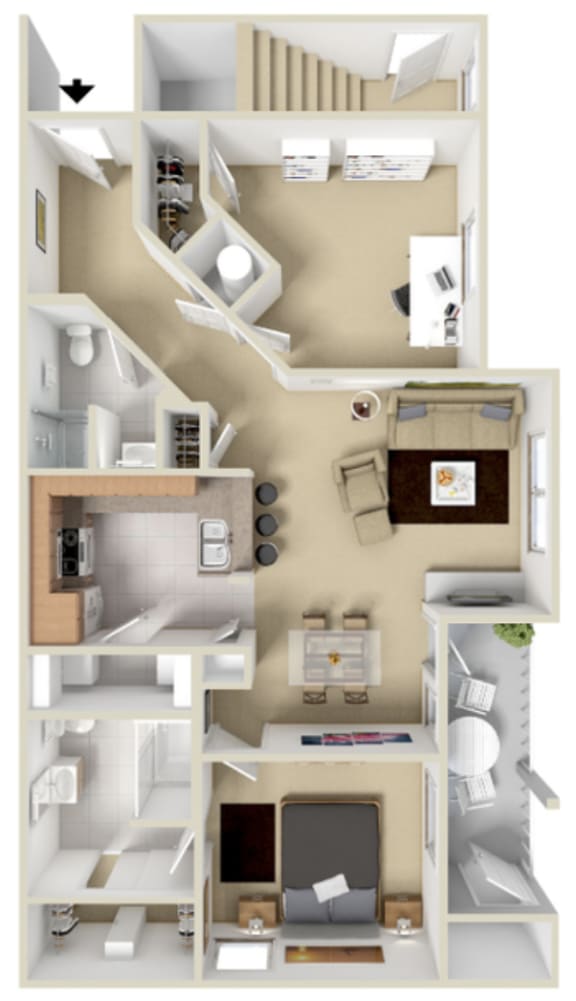 Shenandoah Floor Plan Shenandoah Floor Plan at Overlook at Valley Ridge, Indianapolis, Indiana