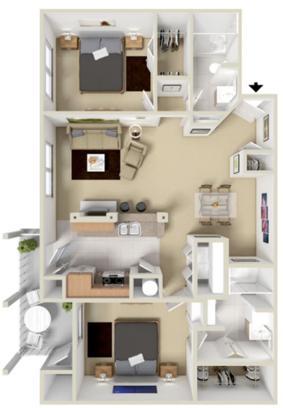 Yosemite Floor Plan Yosemite Floor Plan at Overlook at Valley Ridge, Indianapolis