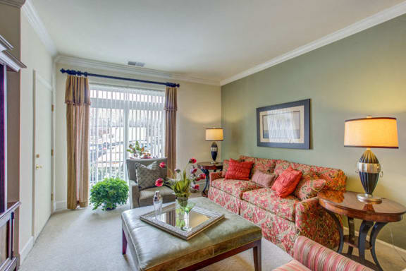Resort Style Living Rooms at The Marque Apartments, Gainesville, VA
