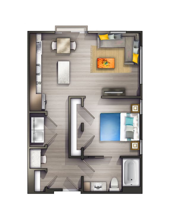A2 Floor Plan at Peyton Stakes, Nashville, TN