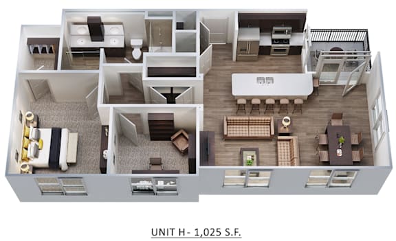 Unit H at Auburn Brook, Colorado, 80109