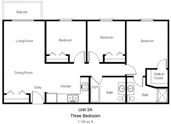 Dove Tree_3 Bedroom (A) Floor Plan