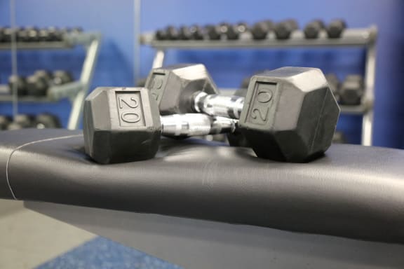 Fitness Center Weights at Durham, Edina, Minnesota