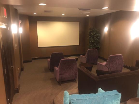 Media room at Regency Place, Oakbrook Terrace, Illinois