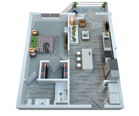 The Stewart One Bedroom Floor Plan - Frampton The Stewart One Bedroom Floor Plan - Frampton