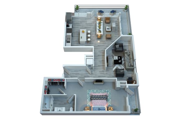 The Stewart One Bedroom Floor Plan - Isley The Stewart One Bedroom Floor Plan - Isley