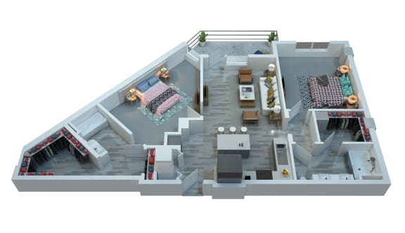 The Stewart Two Bedroom Floor Plan - Marvin The Stewart Two Bedroom Floor Plan - Marvin